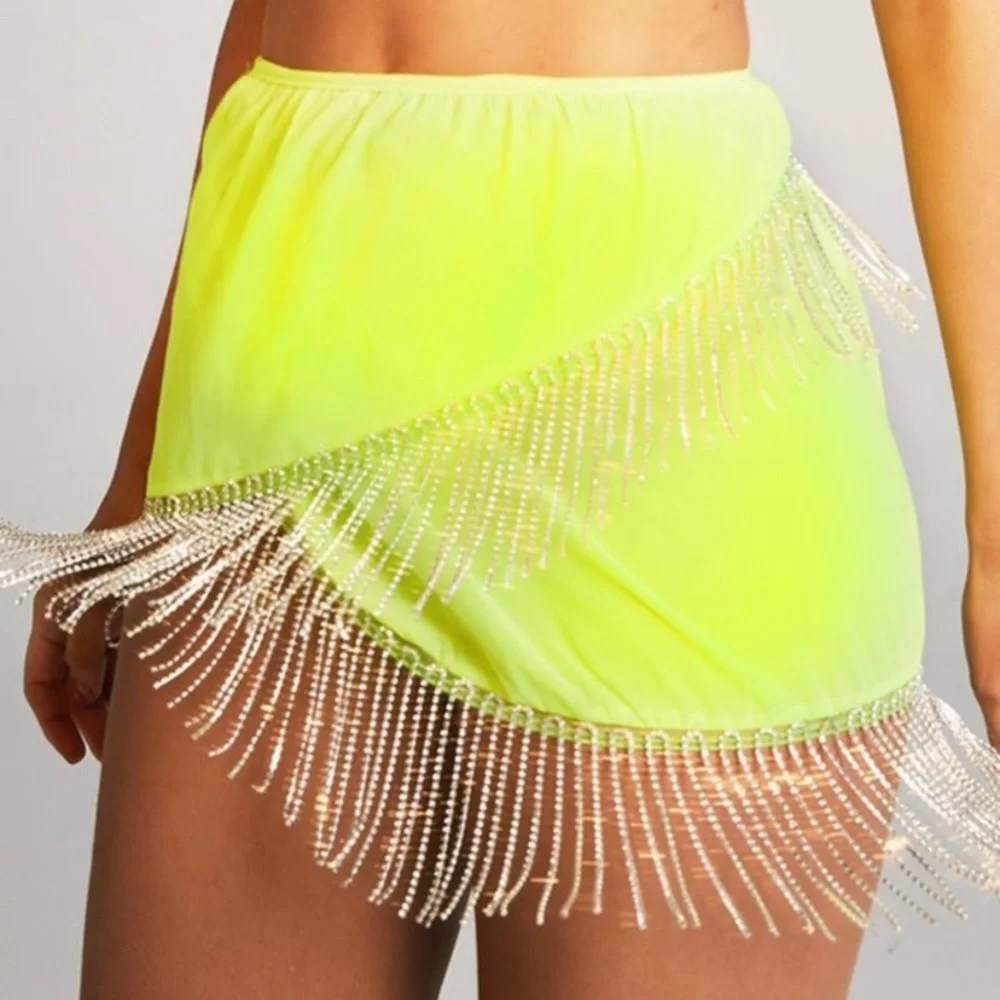Jaded London Rhinestone Bikini Cover Skirt - Picture 1 of 6